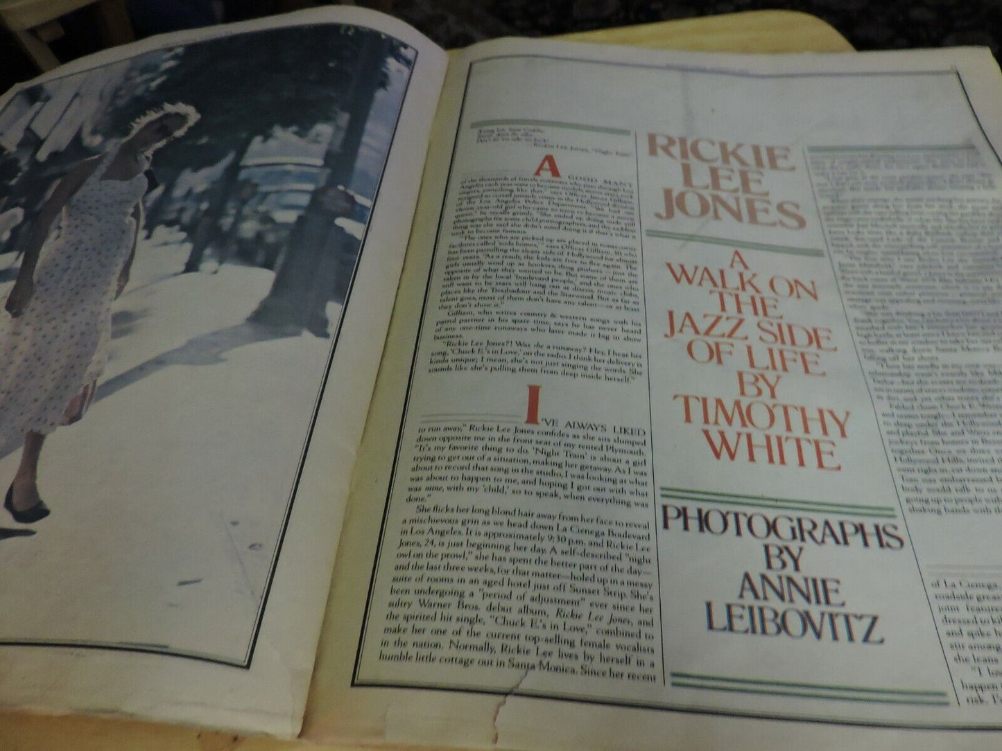 ROLLING STONE MAGAZINE:RICKIE LEE JONES: AUGUST 9TH, 1979, ISSUE NO 297