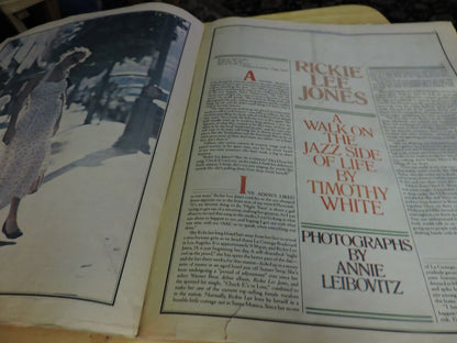 ROLLING STONE MAGAZINE:RICKIE LEE JONES: AUGUST 9TH, 1979, ISSUE NO 297