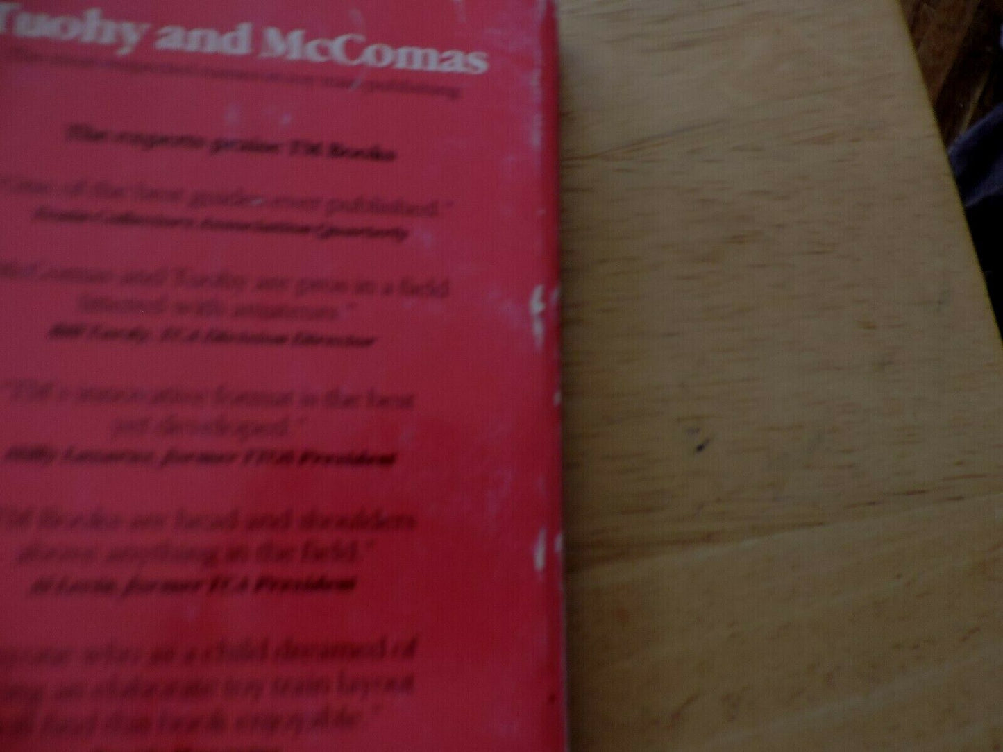 TM BOOKS PRICE AND RARITY GUIDE  LIONEL 1970-1989 BY TOM MCCOMAS & JAMES TUOHY