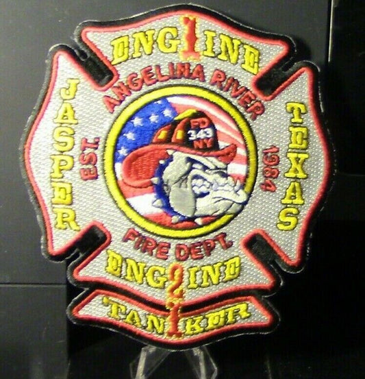 Jasper Texas Fire Department Engine 2, Tanker 1 Patch