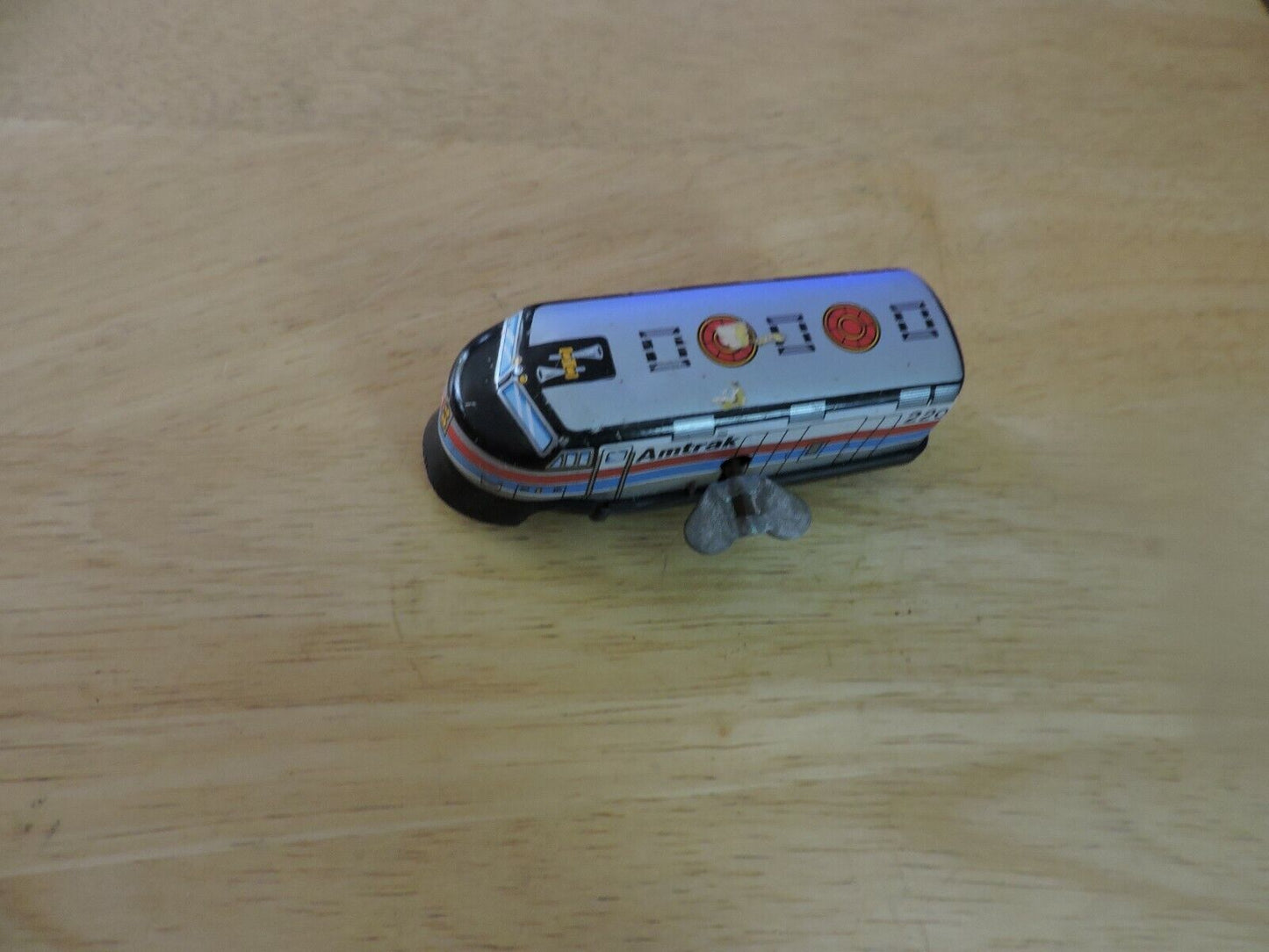 AMTRAK TIN WIND UP TOY 4X1.5 INCHES ( NON-WORKING) VINTAGE