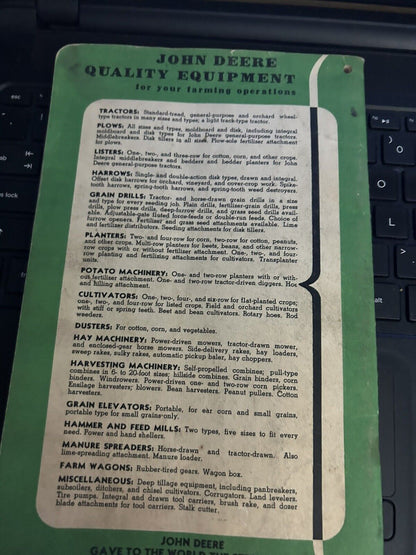 Original John Deere Model 594LW Side Delivery Rake Operator's Manual OM-E15-450
