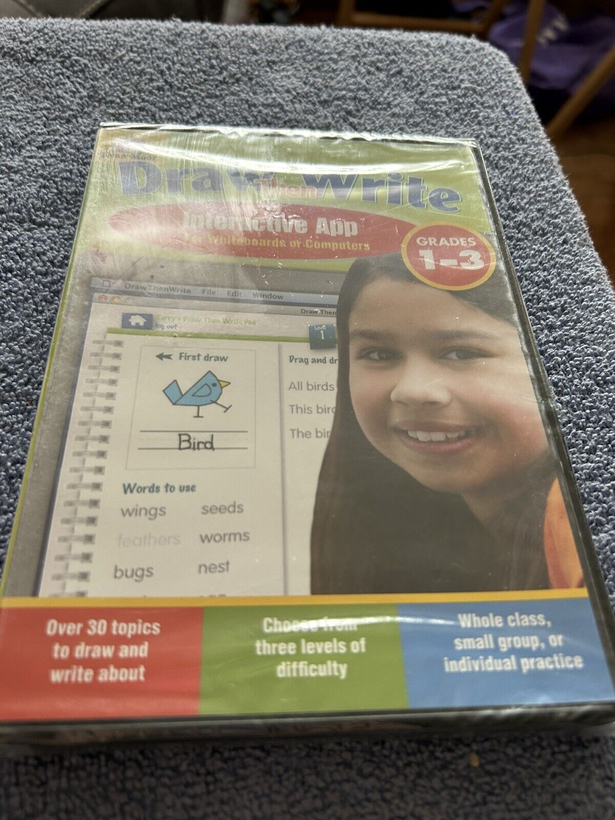 EVAN-MOOR DRAW THEN WRITE INTERACTIVE APP  GRADES 1-3