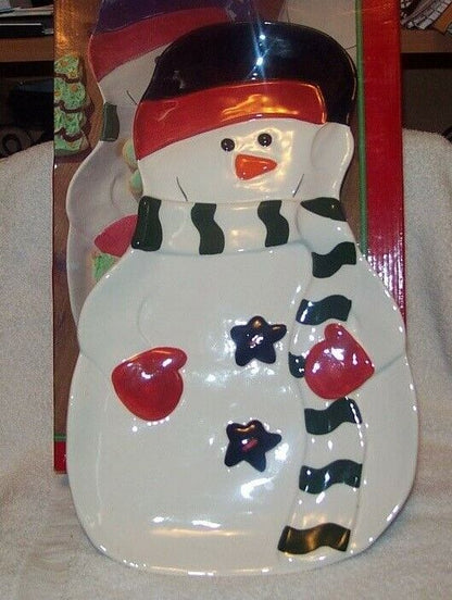 Snowman Platter, May Department Store