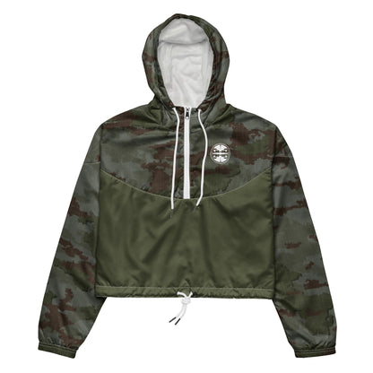 Athleisure Cropped Windbreaker | TerraVerde Camo
