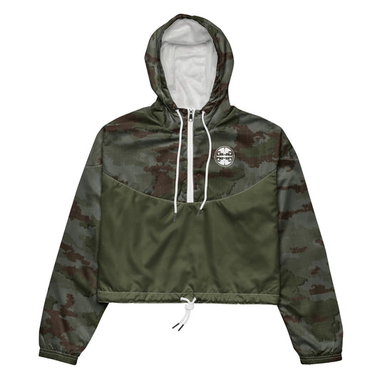 Athleisure Cropped Windbreaker | TerraVerde Camo