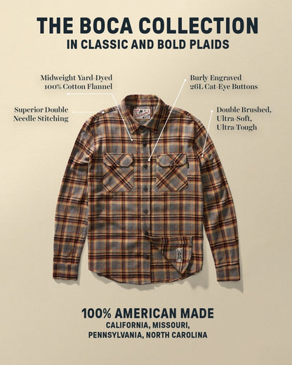 Boca Long Sleeve Flannel Shirt
