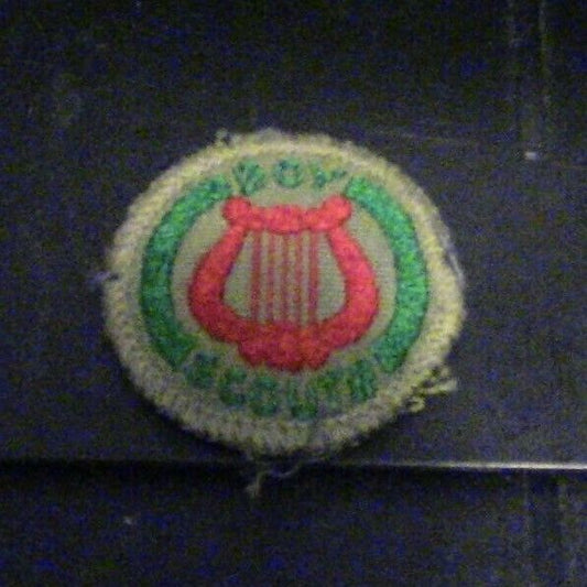 Canadian Scout Proficiency Patch: Musician (Discontinued 1968)