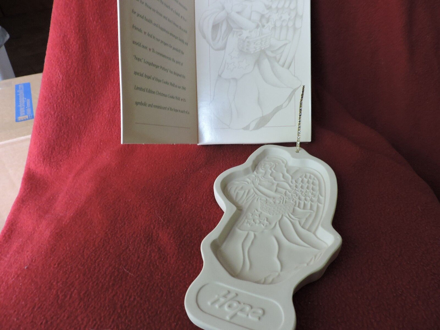 LONGABERGER POTTERY COOKIE MOLDS--HOPE--1994
