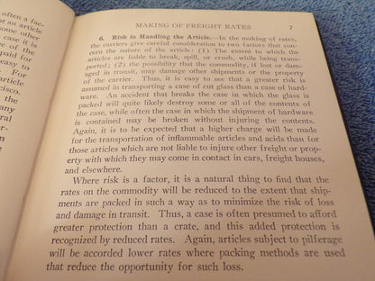 Rate Making Canadian Classification Book 1931 Printing
