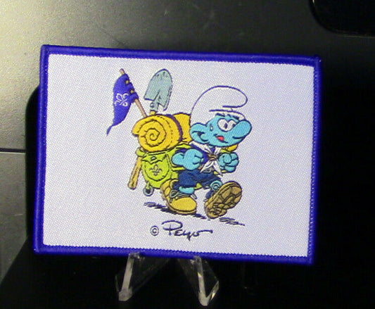 Official World Scouting Patch: "Smurf Scouts Fun Blanket Badge" (Hiking)