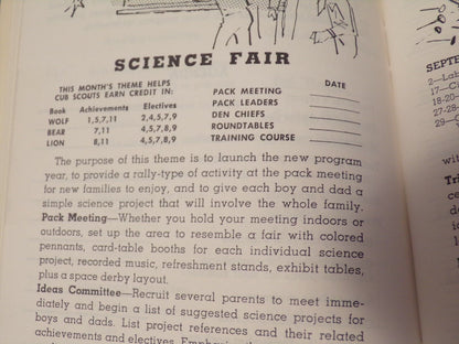 1963-1964 Cub Scout Leader's Program Notebook