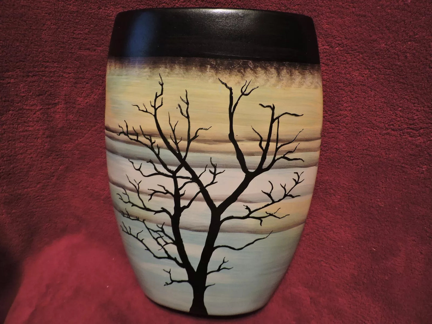 HAND PAINTED CERAMIC VASE