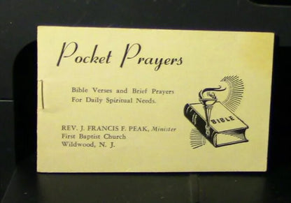 Pocket Prayers Mini Booklet, 1961 Edition