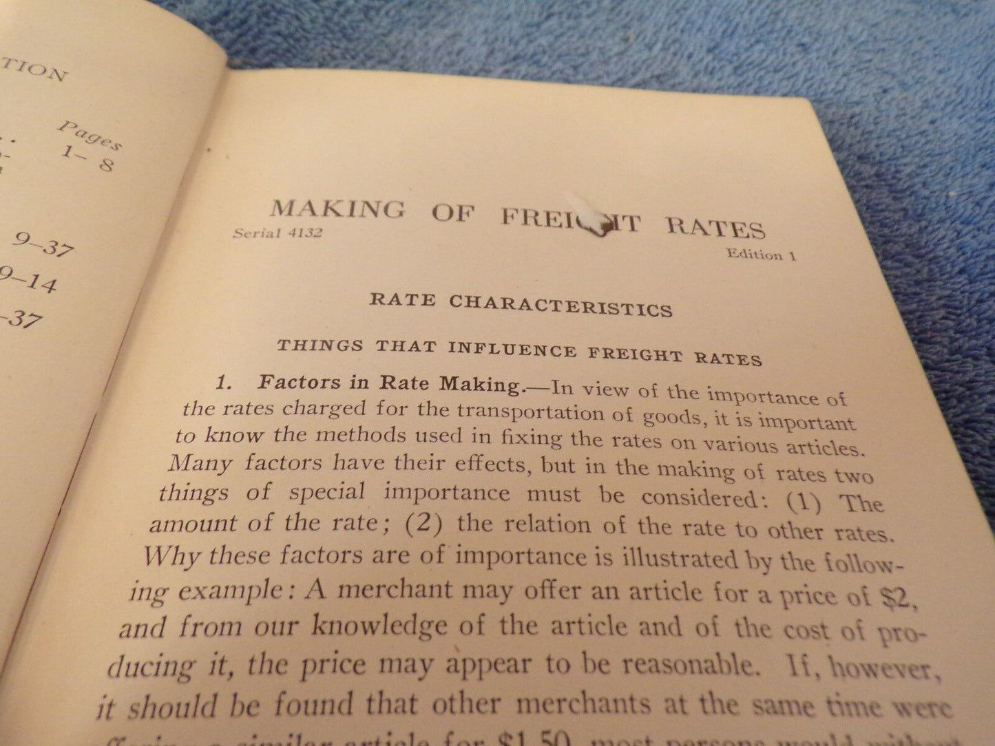 Rate Making Canadian Classification Book 1931 Printing