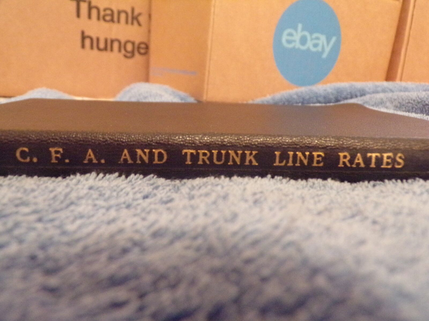C.F.A And Trunk Line Rates Book 1931 Printing