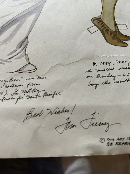 SOUVENIR PAPER DOLL "REGARDS TO BROADWAY" JUNE 1981 AUTOGRAPHED: TOM TRERNEY