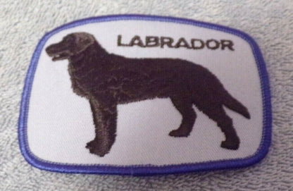 Labrador Dog Patch (Black/Blue)