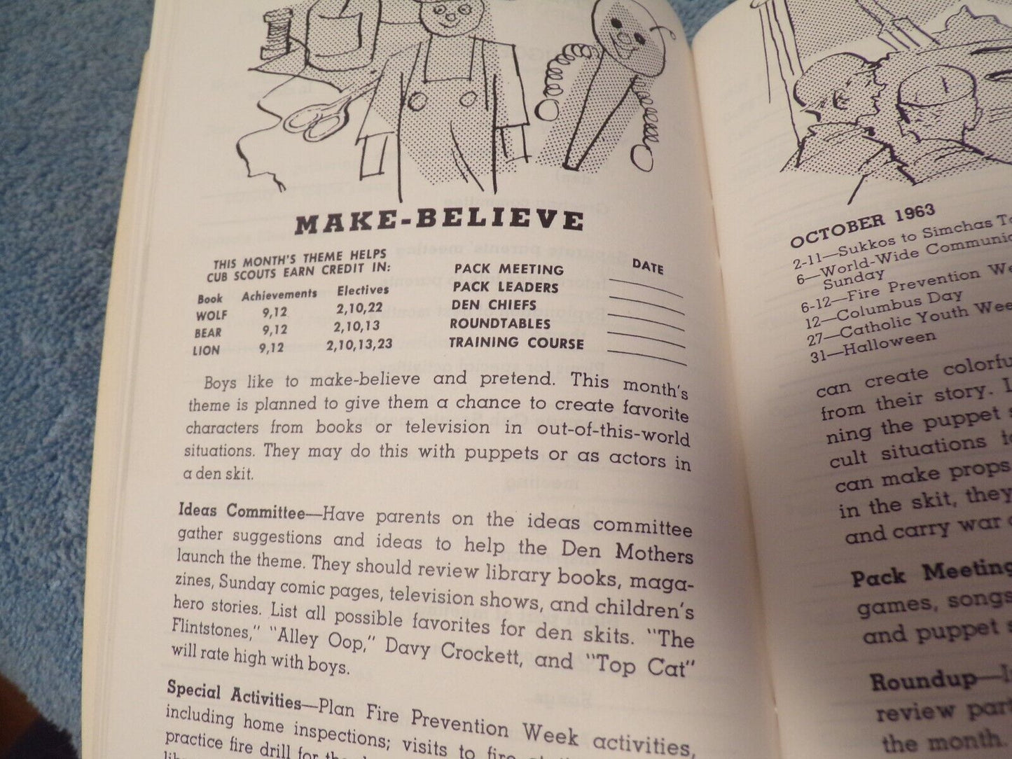 1963-1964 Cub Scout Leader's Program Notebook