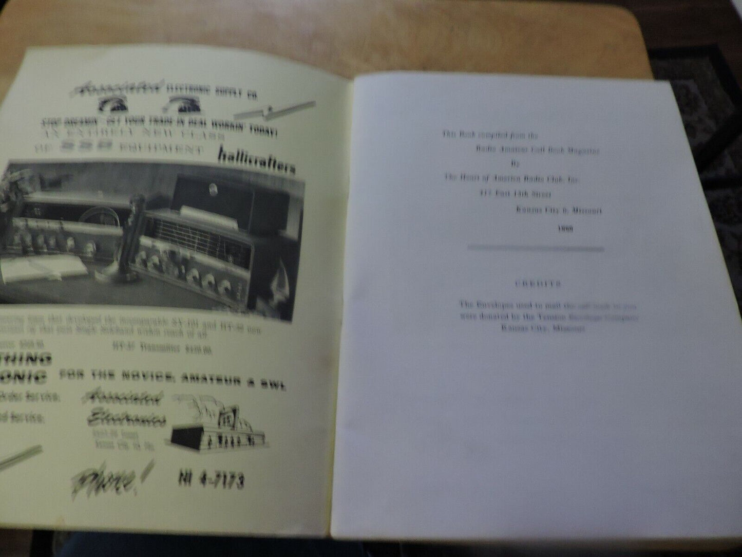 KANSAS CITY AREA AMATEUR RADIO CALL BOOK SPRING 1960