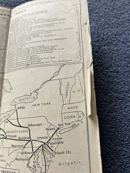 PENNSYLVANIA RAILROAD CONDENSED TIJE TABLES JULY 29, 1956