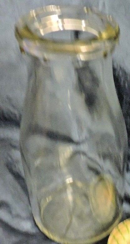 DOUGLAS MILK BOTTLE NUMBERED 9 AND 55-NO LID