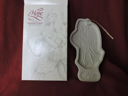 LONGABERGER POTTERY COOKIE MOLDS--HOPE--1994