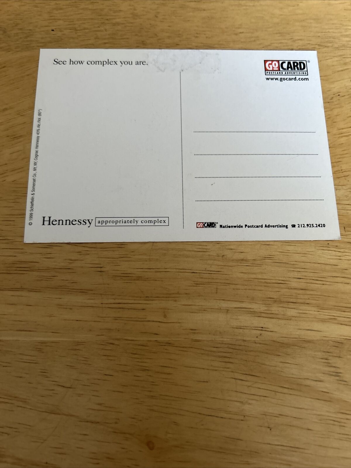 "Stubborn" Hennessy Postcard