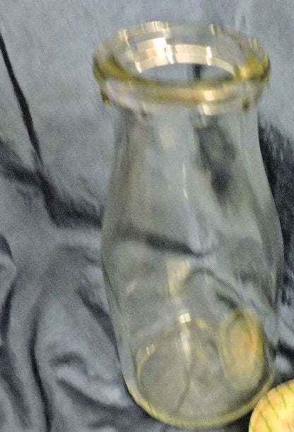 DOUGLAS MILK BOTTLE NUMBERED 9 AND 55-NO LID
