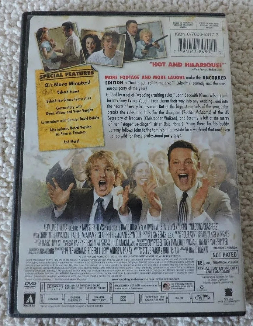 Wedding Crashers DVD
