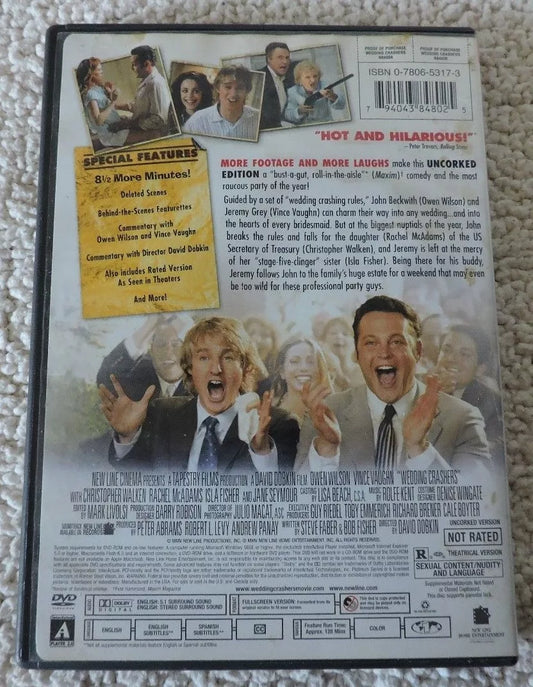 Wedding Crashers DVD