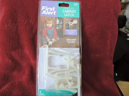 First Alert Dual Lock Cabinet Latches 4 Latches and Mounts Brand NEW!
