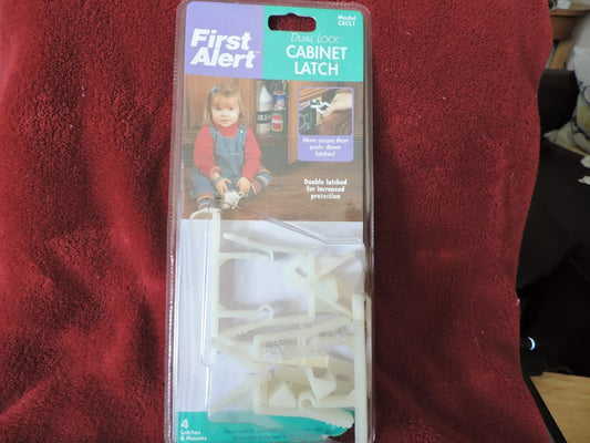 First Alert Dual Lock Cabinet Latches 4 Latches and Mounts Brand NEW!
