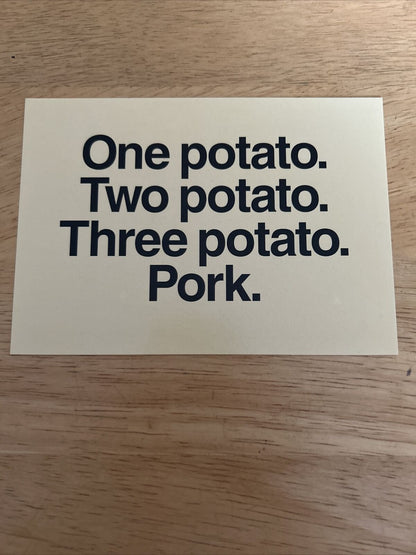 Pork The other White Meat Post Card