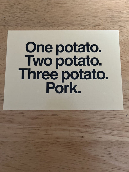 Pork The other White Meat Post Card
