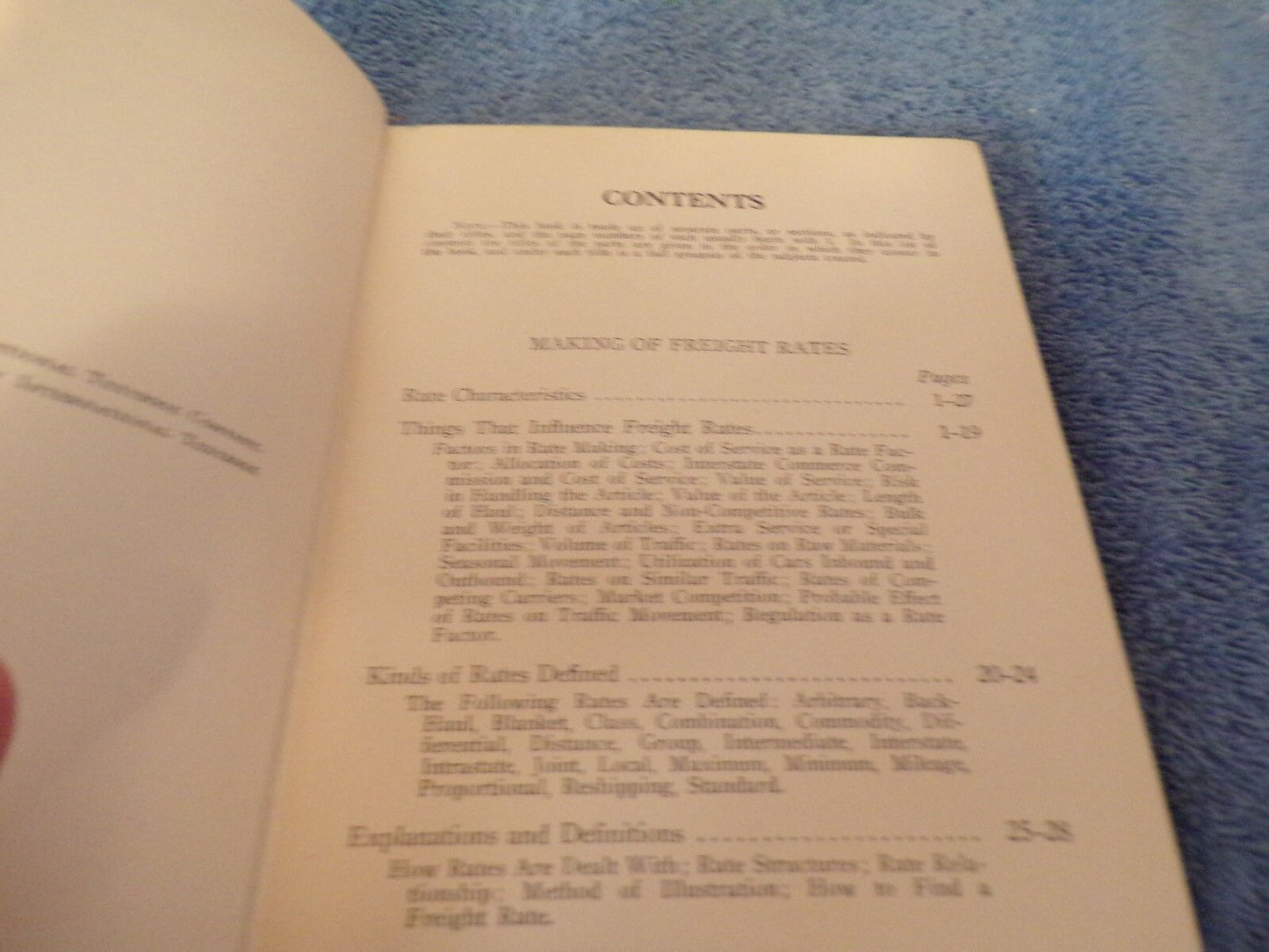 Rate Making Canadian Classification Book 1931 Printing