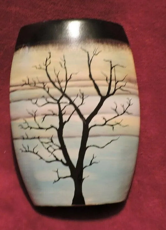 HAND PAINTED CERAMIC VASE