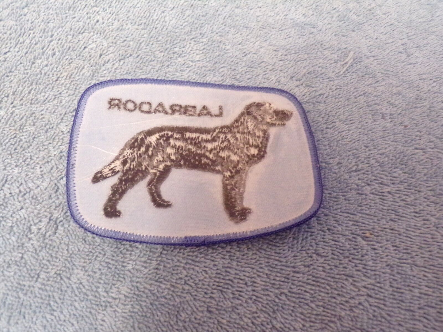Labrador Dog Patch (Black/Blue)