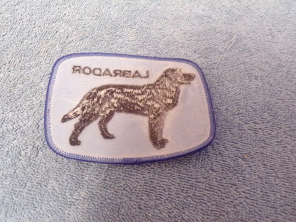 Labrador Dog Patch (Black/Blue)