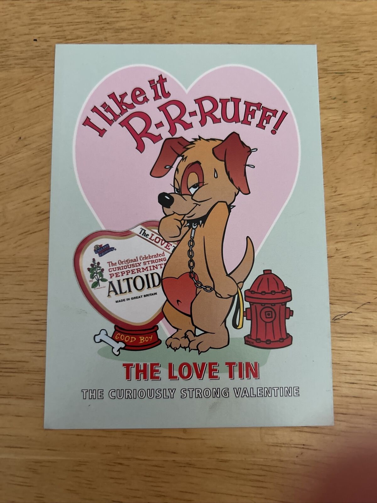 "I like it Ruff!" Altoid Post card