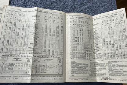 PENNSYLVANIA RAILROAD CONDENSED TIJE TABLES JULY 29, 1956