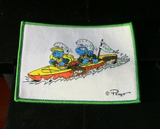 Official World Scouting Patch: "Smurf Cub Scouts Fun Blanket Badge" (Boating)