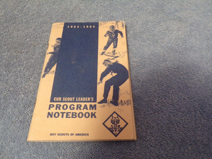 1963-1964 Cub Scout Leader's Program Notebook