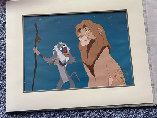 DISNEY'S LION KING COMEMORATIVE LITHOGRAPH 14 X 11 INCHES-1995