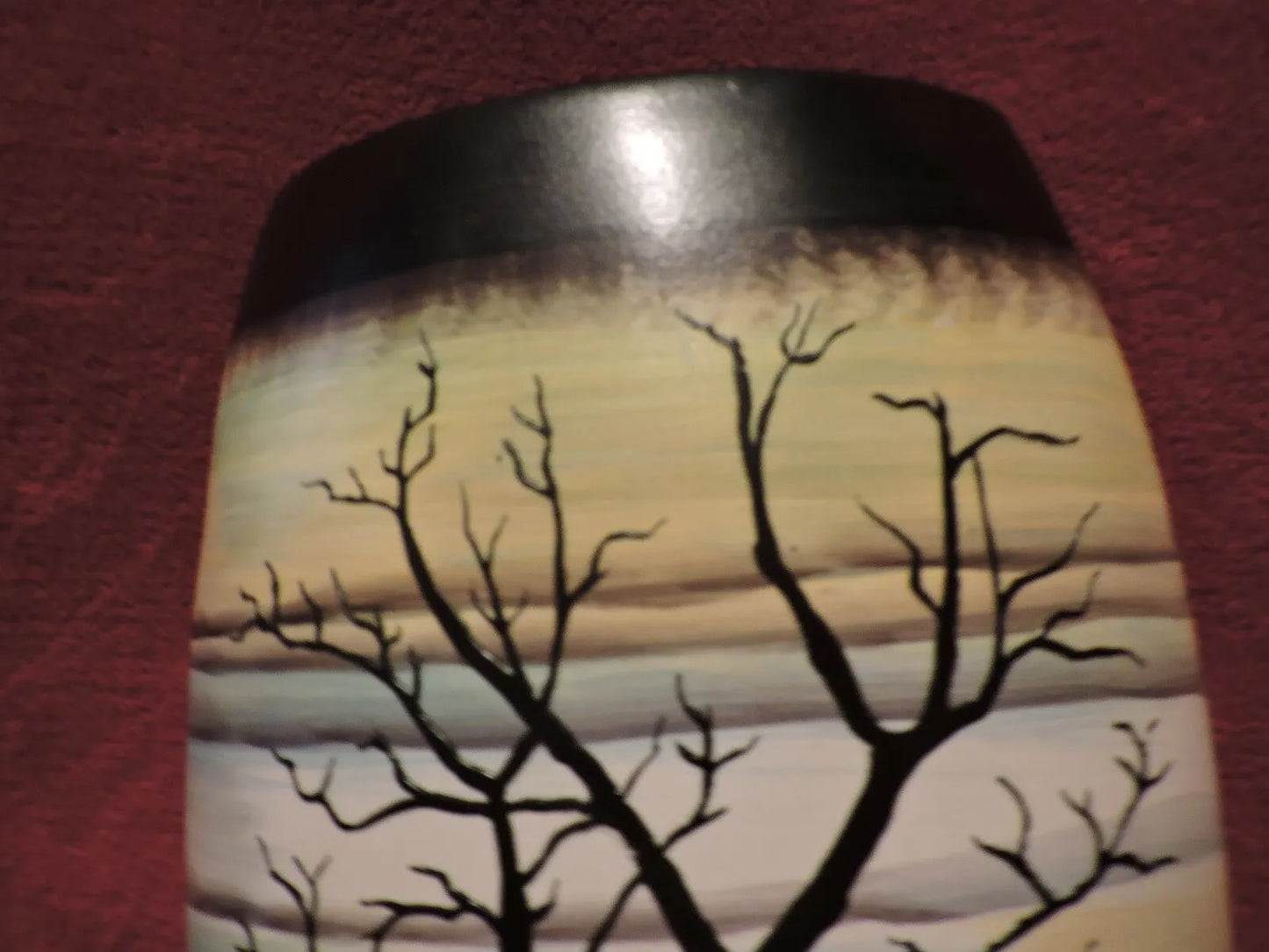 HAND PAINTED CERAMIC VASE