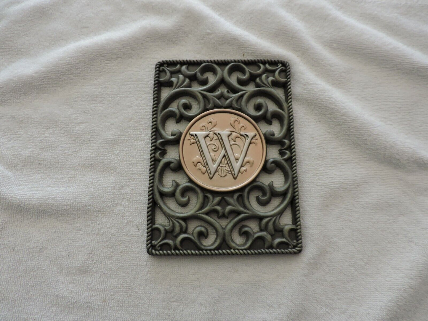 Decorative Wall Hanging "W" 5x7 inches