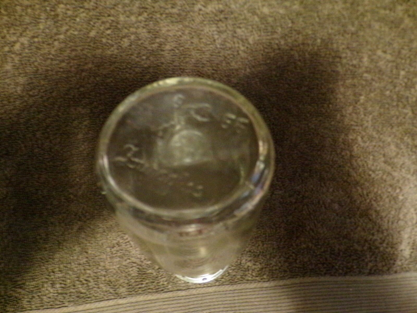 DOUGLAS MILK BOTTLE NUMBERED 9 AND 55-NO LID