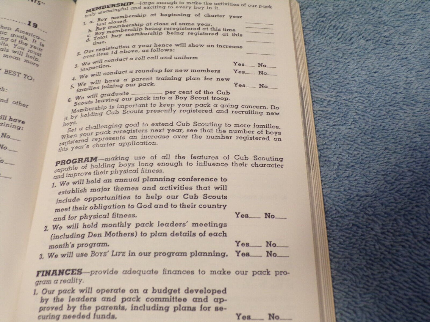 1963-1964 Cub Scout Leader's Program Notebook