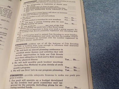 1963-1964 Cub Scout Leader's Program Notebook