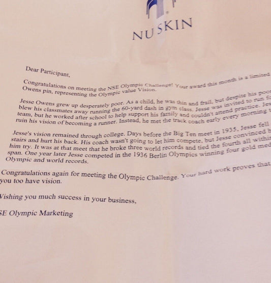LIMITED EDITION JESSIE OWENS OLYMPIC PIN FROM 2002